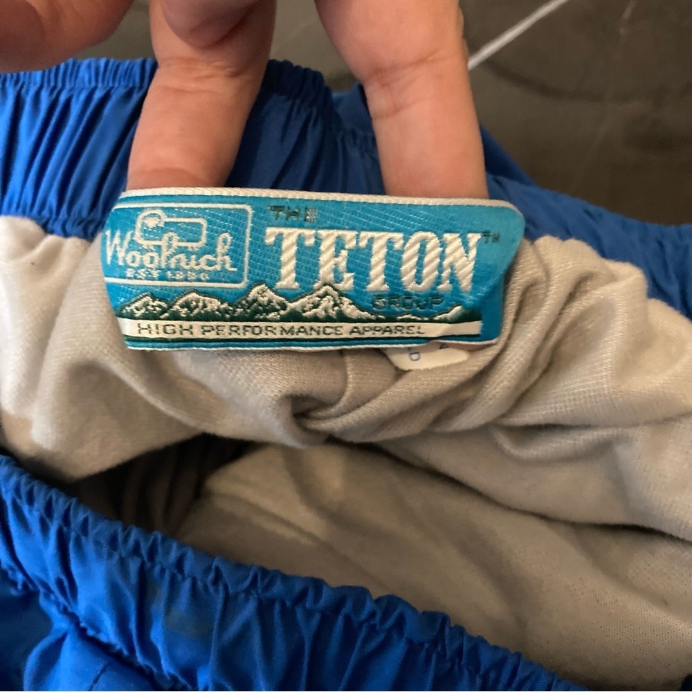 Woolrich Teton Nylon Blue High Performance Pants Men’s Size M Vintage Outdoor - Picture 5 of 15